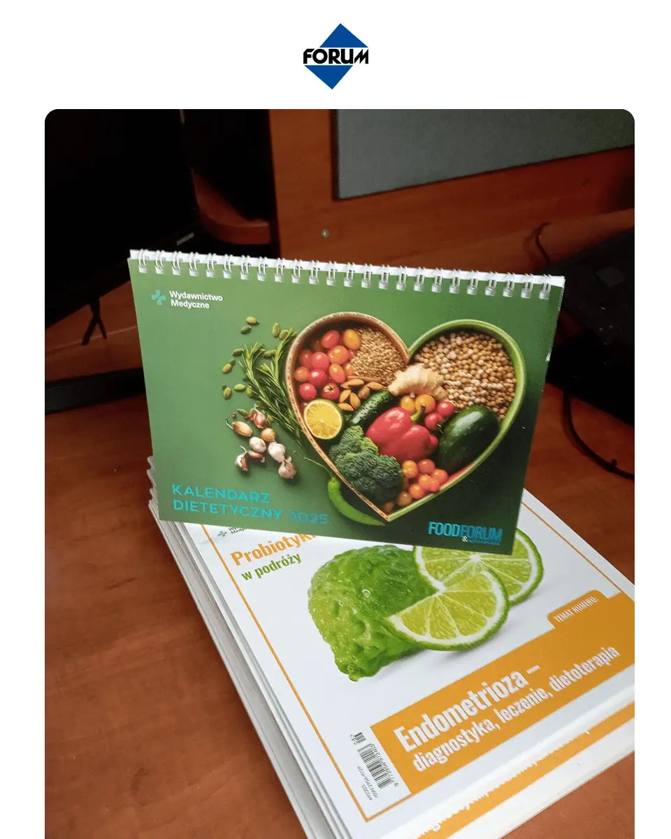 Projekt kalendarza - Food Forum & Naturoterapia 2025