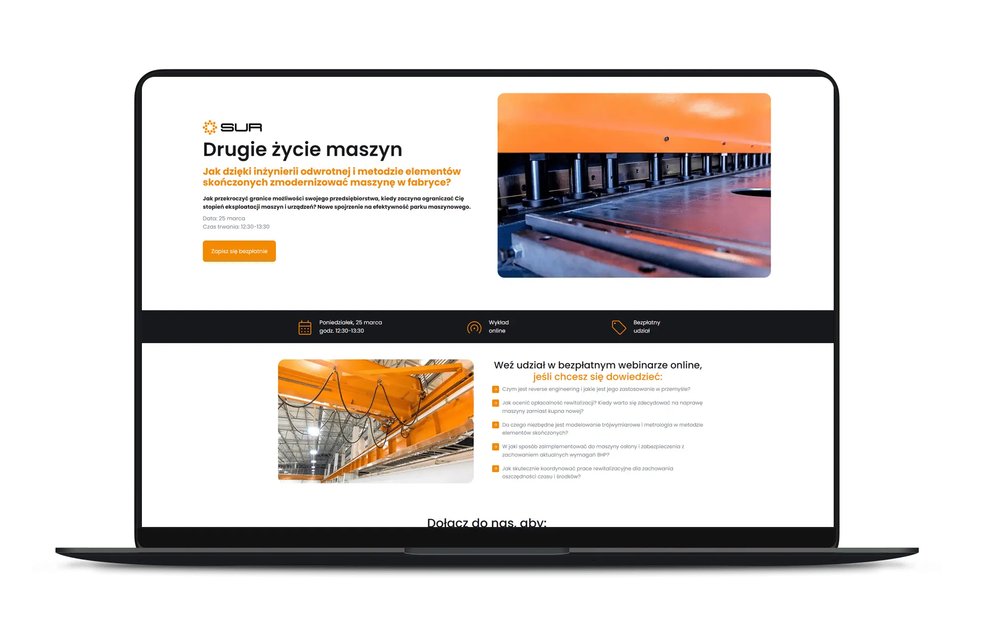 Projekt Drugie życie maszyn - webinar dla branży przemysłowej